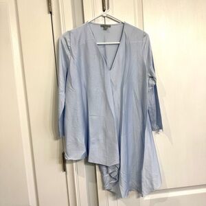COS Sky Blue Asymmetrical Top